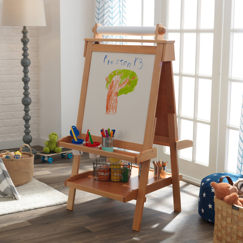 KidKraft Wood Kids Easel & Reviews | Wayfair